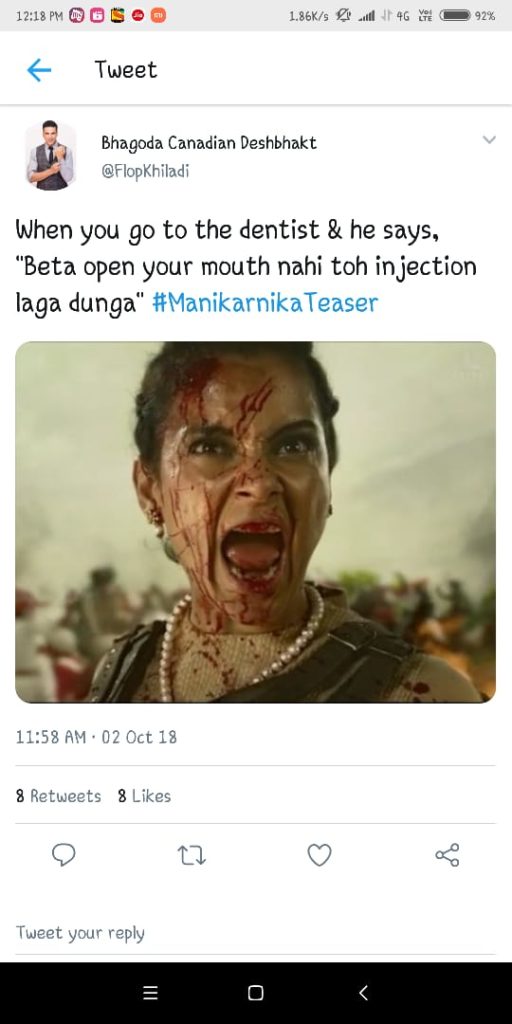 Kangana Ranaut’s Manikarnika Teaser Gets 10 Million Views In 24 Hours