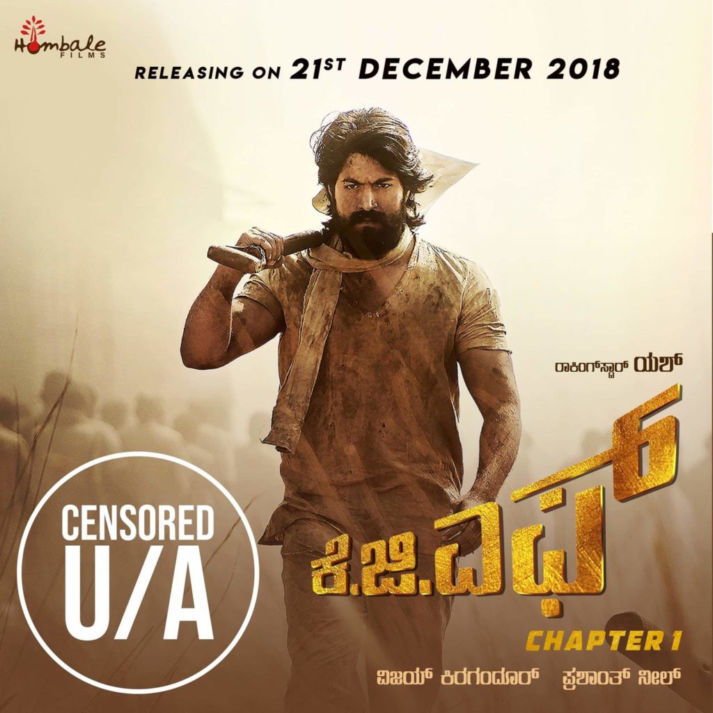 KGF Movie Gets UA Censor Certificate Without A Single Cut