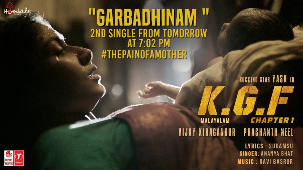 After Salaam Rocky Bhai, KGF Second Song Garbadhinam To Release On December 9