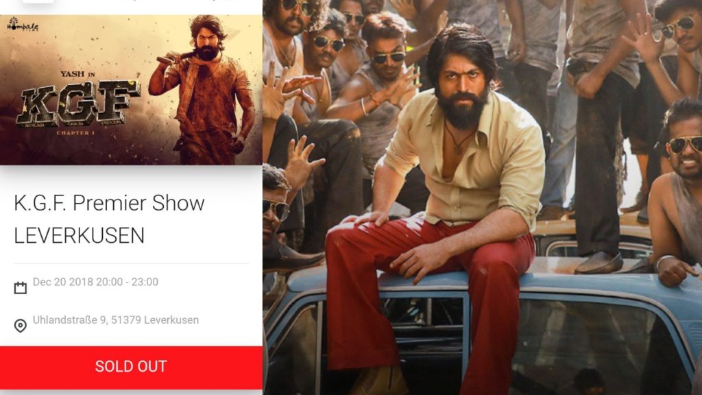 KGF Movie Premiere Tickets SOLD OUT In Germany In 2 Hours!