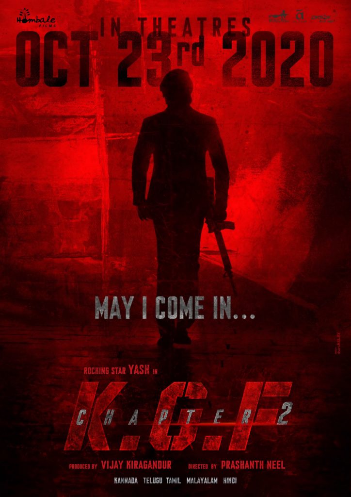KGF Chapter 2 Officially Releasing On October 2020