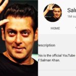 Salman Khan Crosses 1 Million Subscribers On Youtube In 25 Days, Break Shoaib Akhtar’s Record