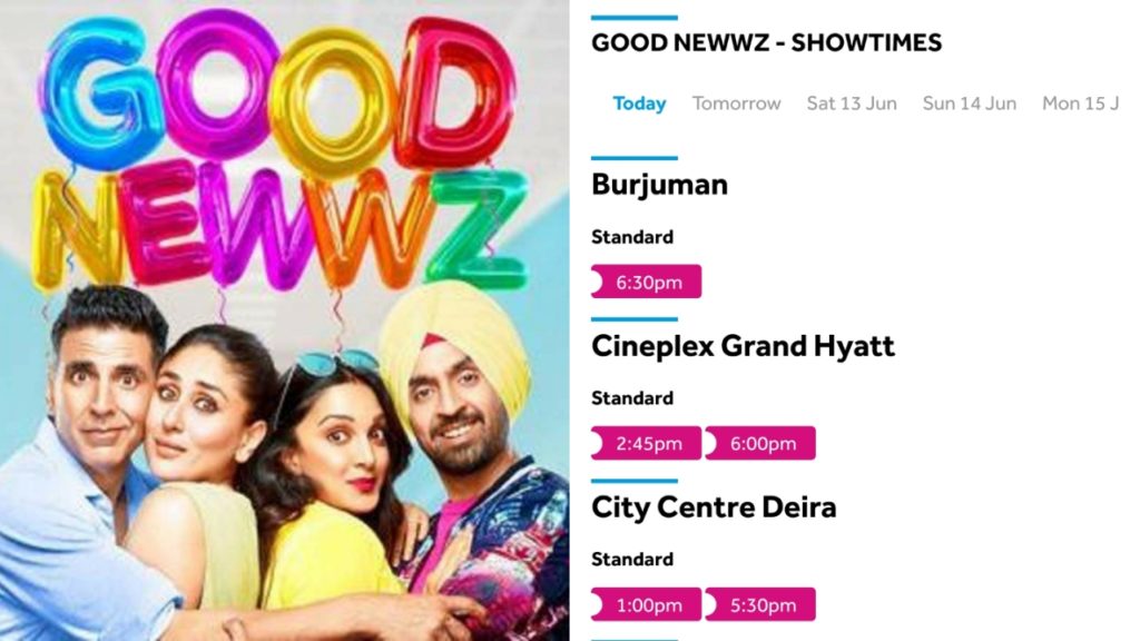 Akshay Kumar’s Good Newwz Re-releases In UAE Today, Here Are The Show Details And Ticket Price Range