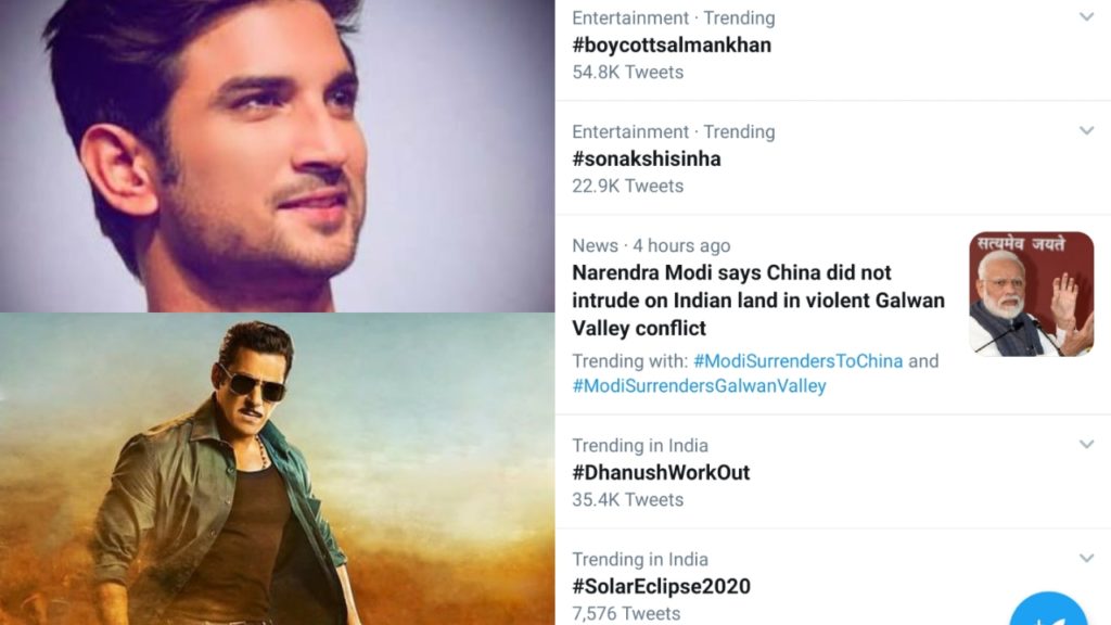 Boycott Salman Khan Trends On Twitter, Sushant Singh Rajput Fans And Other Netizens Trolled Him Like Anything