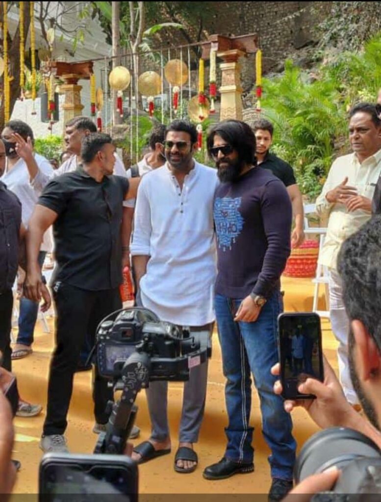 Two Pan India Superstars Yash And Prabhas Together At Salaar Launch