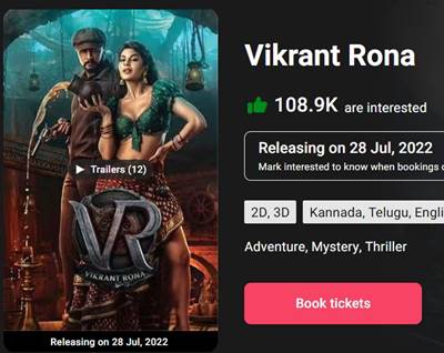VikrantRona-Advance-Booking-Officially-Starts-In-India